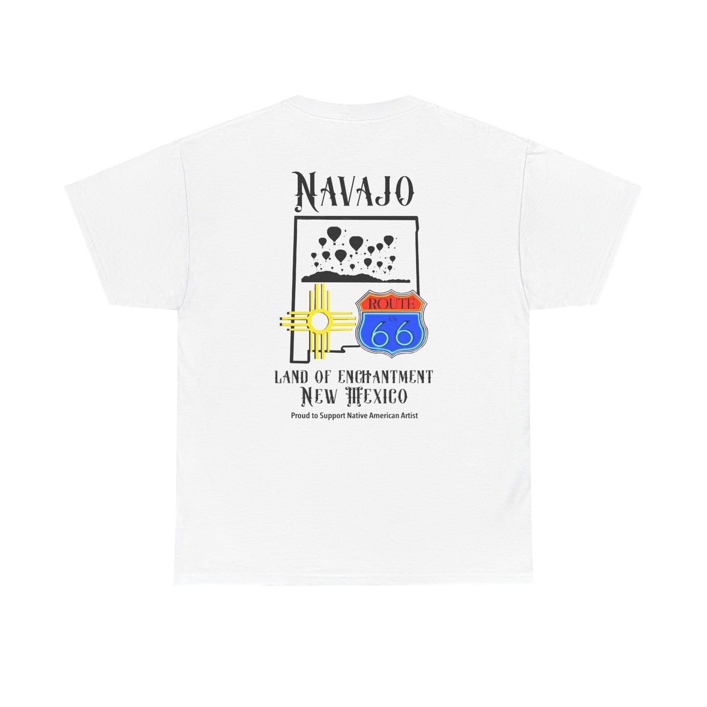 Navajo Route 66 New Mexico Tee — Land of Enchantment Graphic T‑Shirt