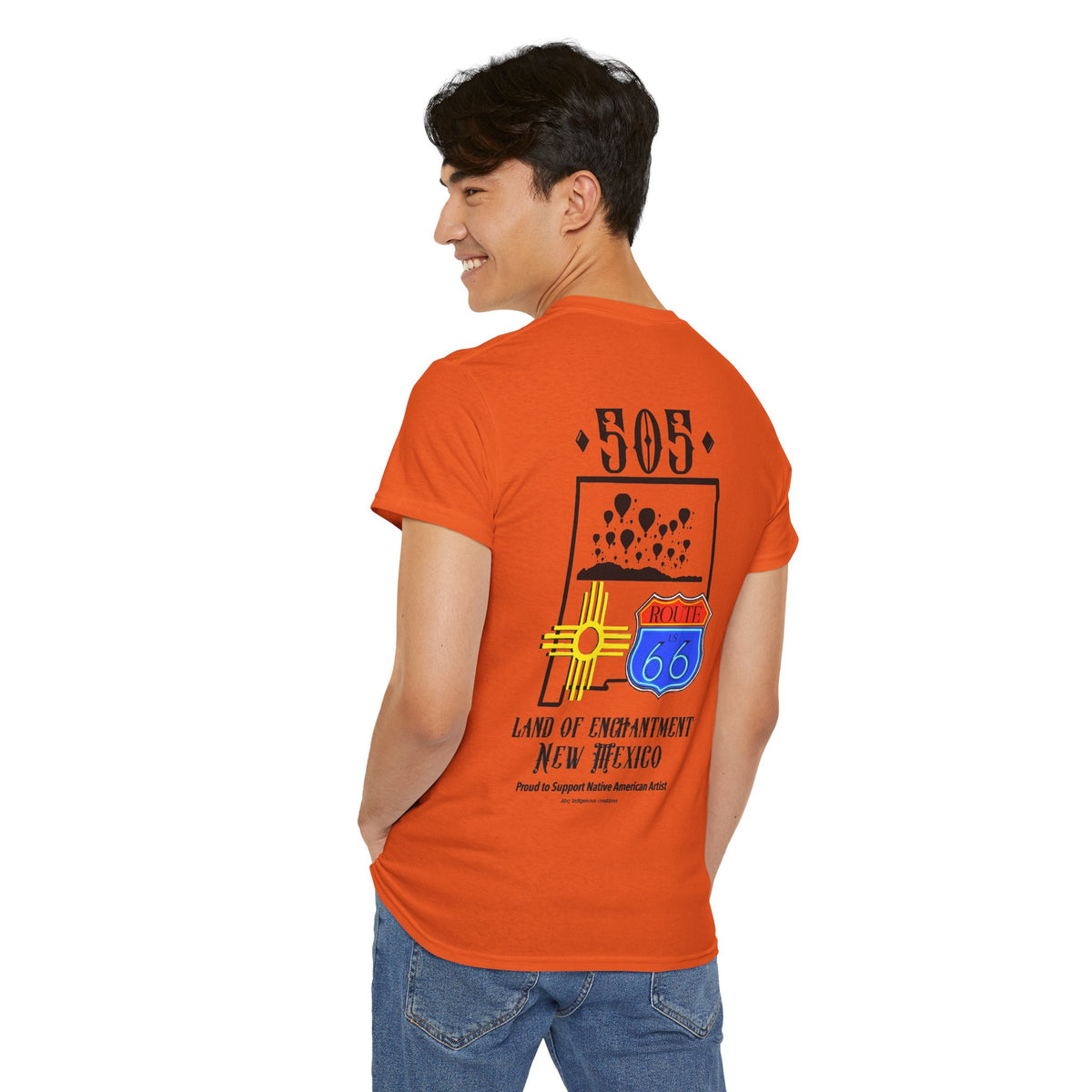 Native New Mexico 505 Route 66 Tee — Land of Enchantment T-Shirt