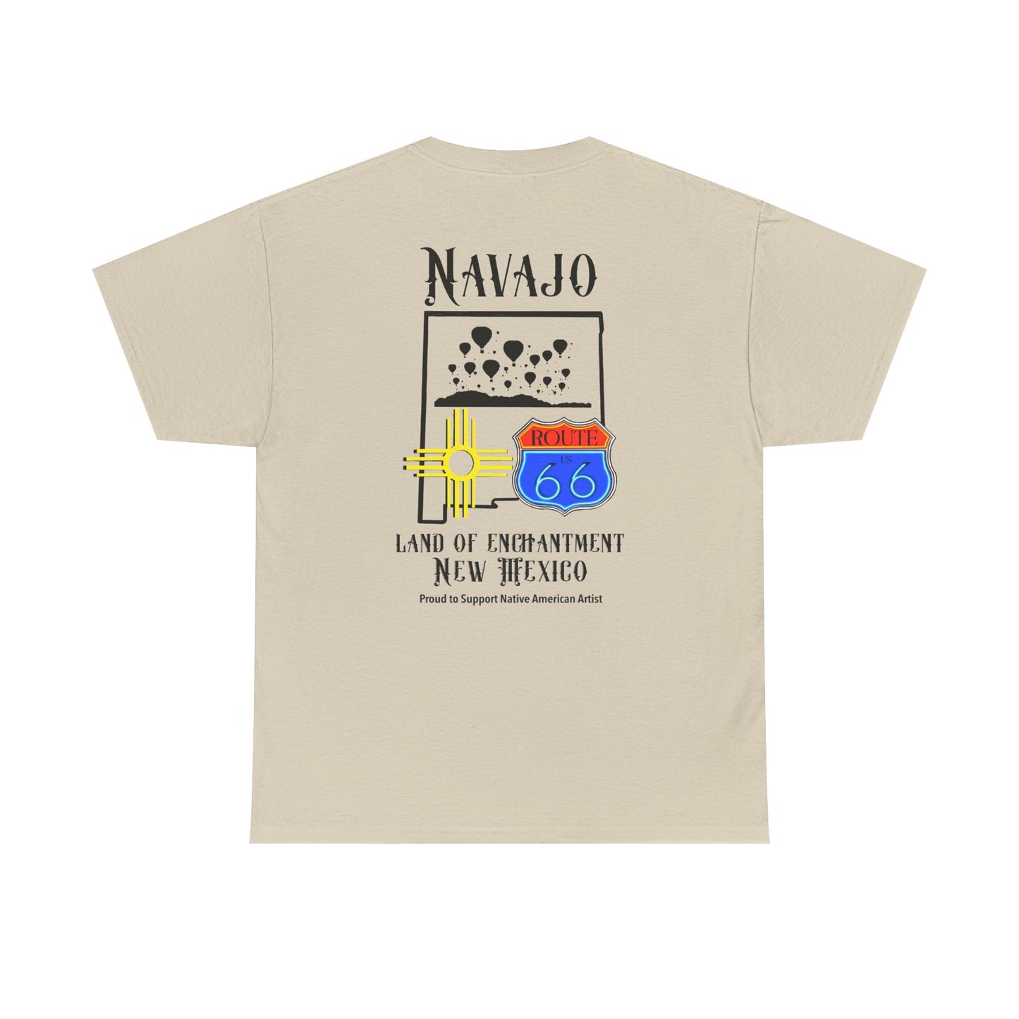 Navajo Route 66 New Mexico Tee — Land of Enchantment Graphic T‑Shirt