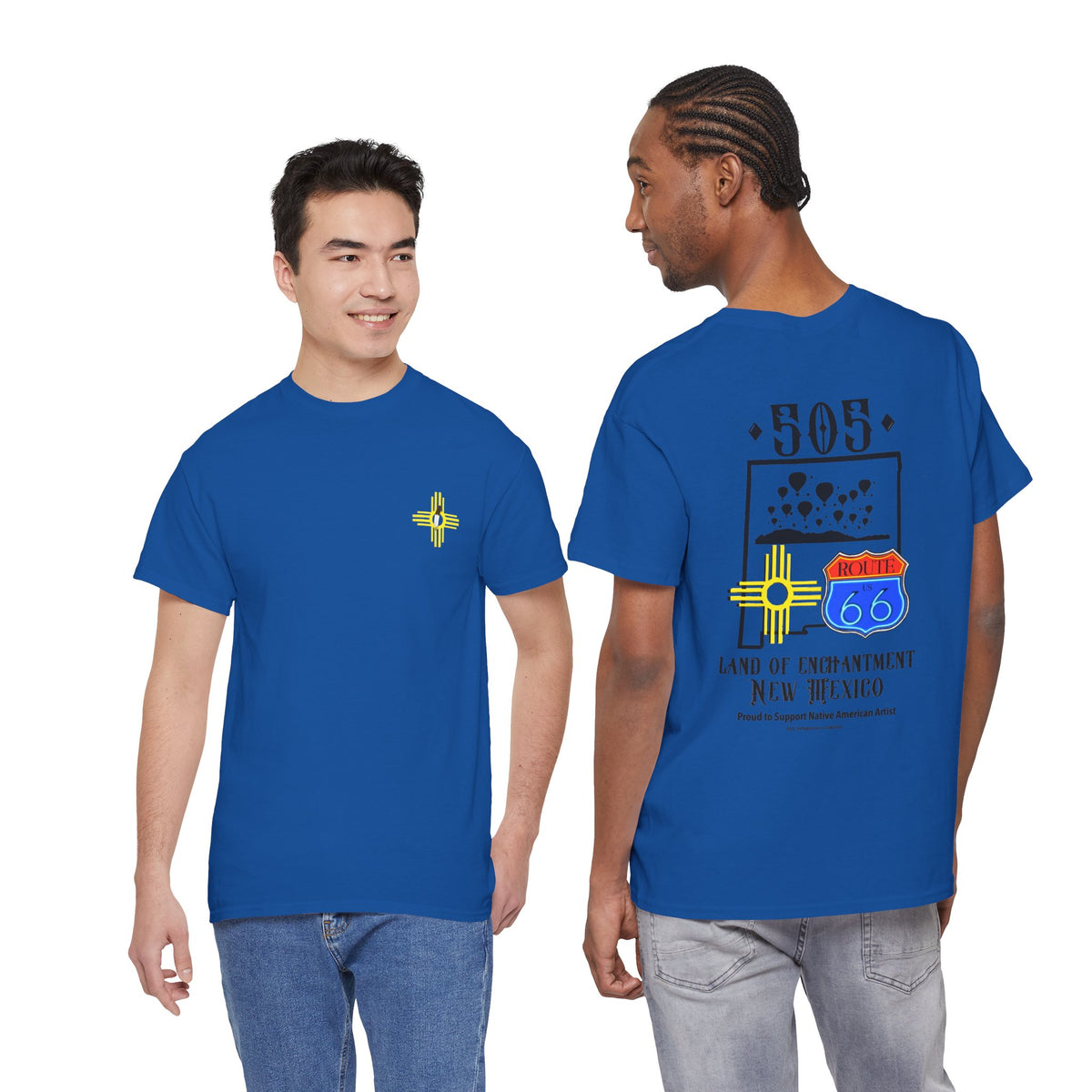 Native New Mexico 505 Route 66 Tee — Land of Enchantment T-Shirt