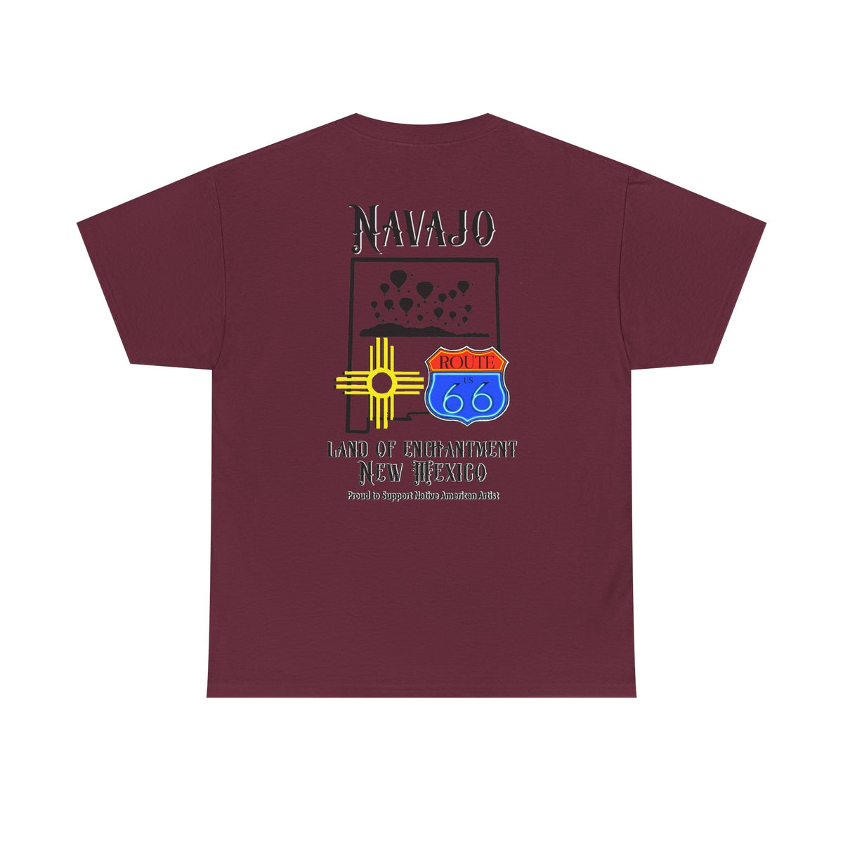 Navajo Route 66 New Mexico Tee — Land of Enchantment Graphic T‑Shirt