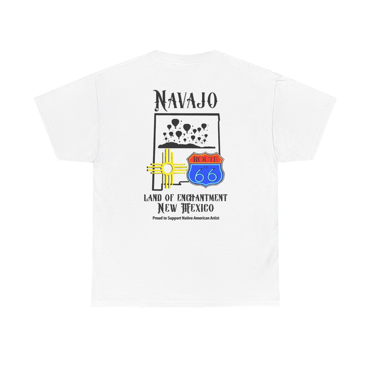 Navajo Route 66 New Mexico Tee — Land of Enchantment Graphic T‑Shirt