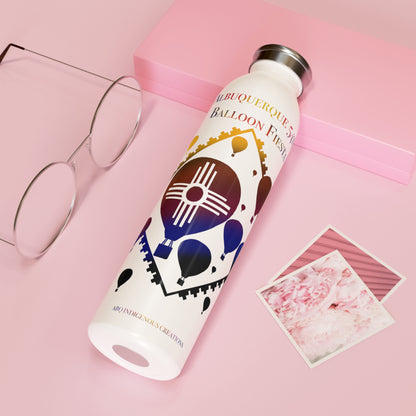 Albuquerque Balloon Fiesta Slim Water Bottle — Hot Air Balloon Design
