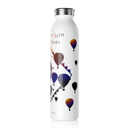 Albuquerque Balloon Fiesta Slim Water Bottle — Hot Air Balloon Design