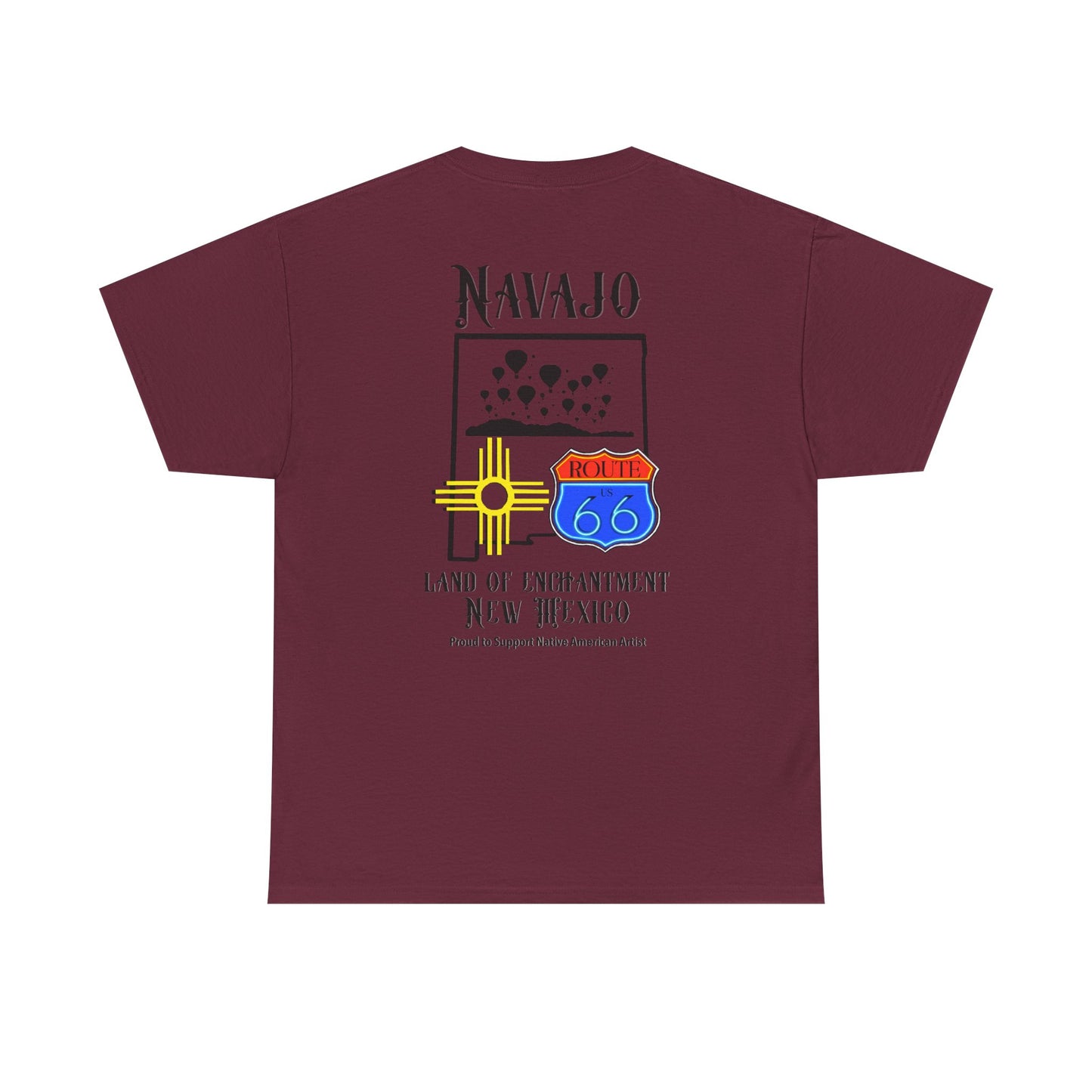 Navajo Route 66 New Mexico Tee — Land of Enchantment Graphic T‑Shirt
