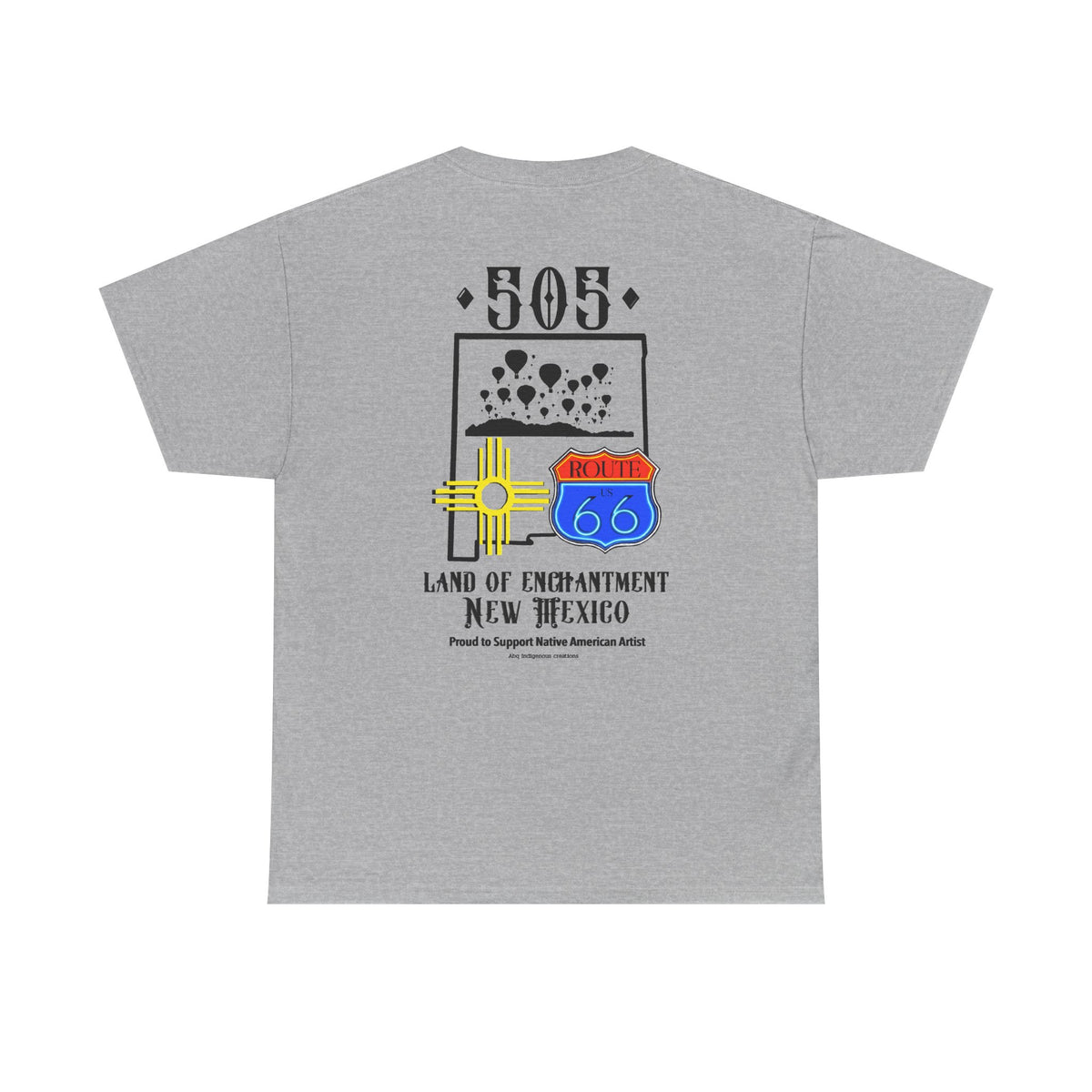 Native New Mexico 505 Route 66 Tee — Land of Enchantment T-Shirt