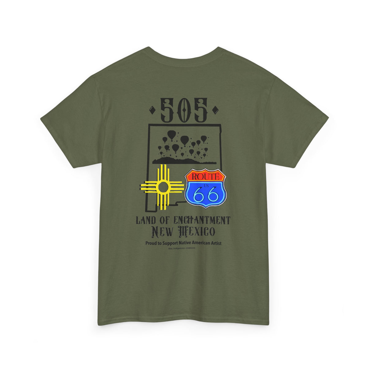 Native New Mexico 505 Route 66 Tee — Land of Enchantment T-Shirt