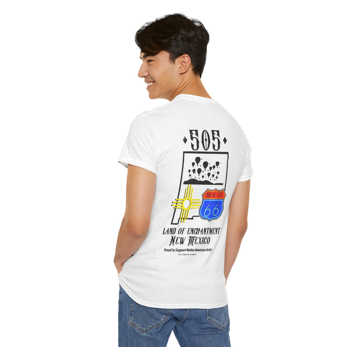 Native New Mexico 505 Route 66 Tee — Land of Enchantment T-Shirt