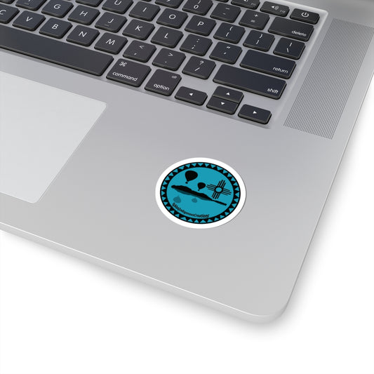 Albuquerque Skyline Zia Sticker — Hot Air Balloon Kiss-Cut Sticker