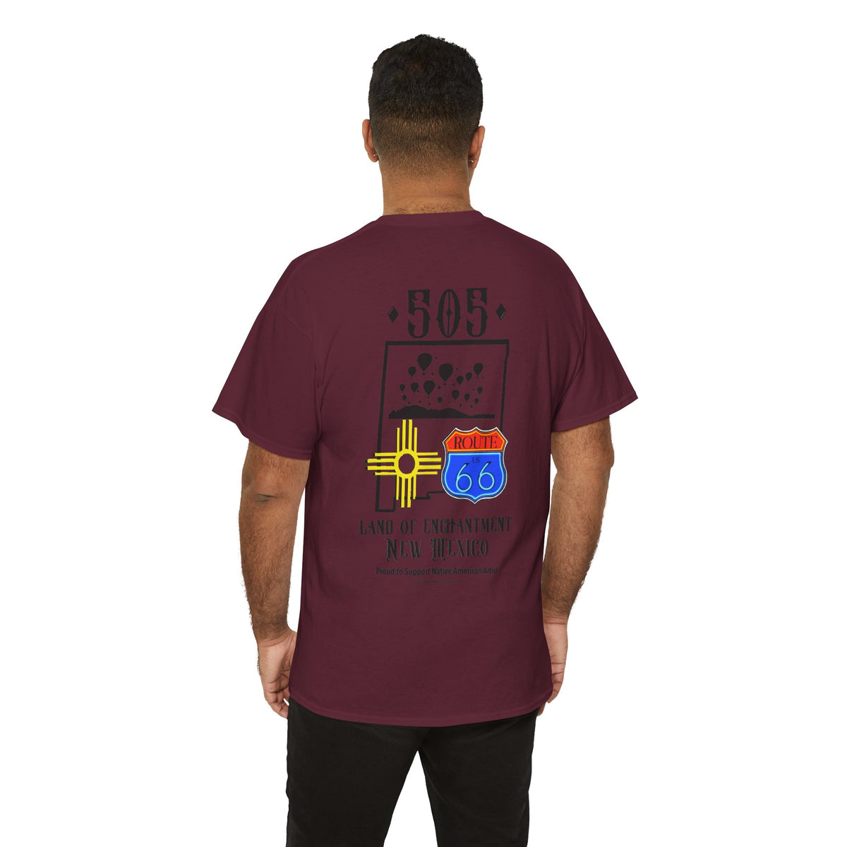 Native New Mexico 505 Route 66 Tee — Land of Enchantment T-Shirt