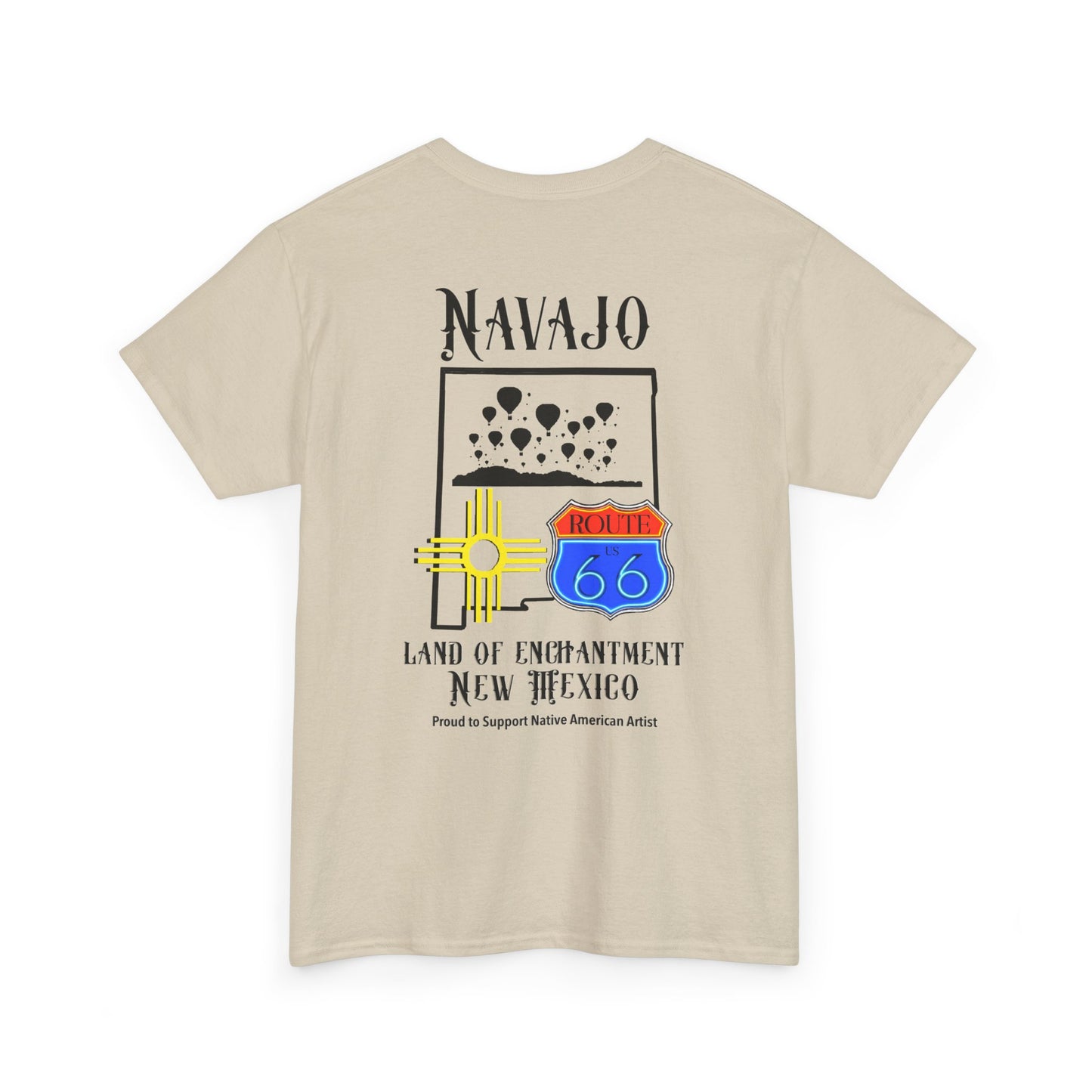 Navajo Route 66 New Mexico Tee — Land of Enchantment Graphic T‑Shirt