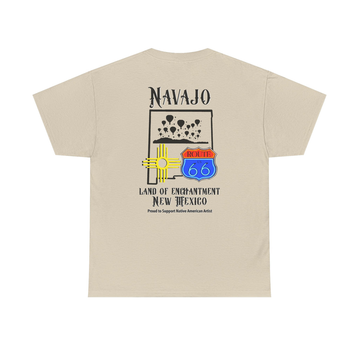 Navajo Route 66 New Mexico Tee — Land of Enchantment Graphic T‑Shirt