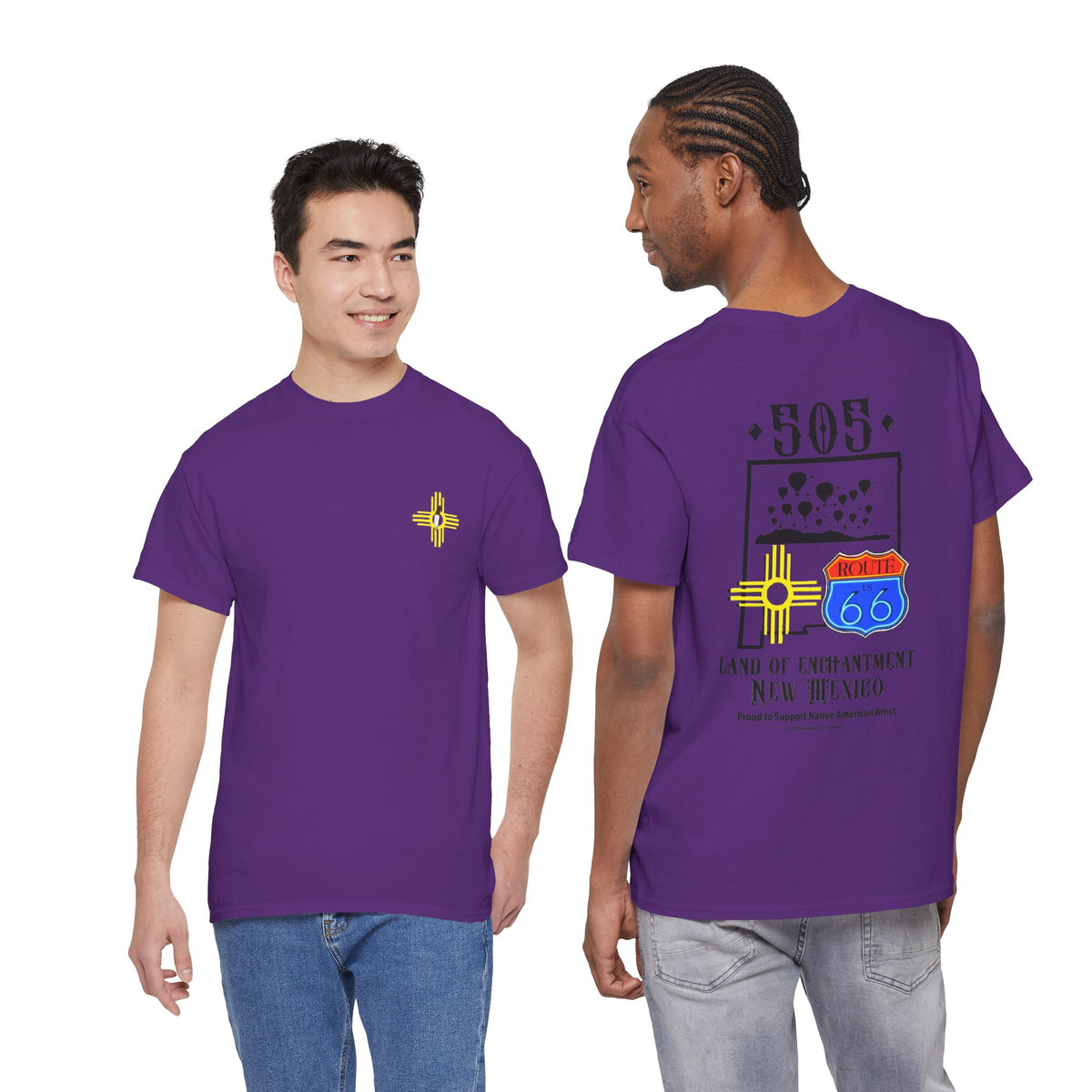 Native New Mexico 505 Route 66 Tee — Land of Enchantment T-Shirt
