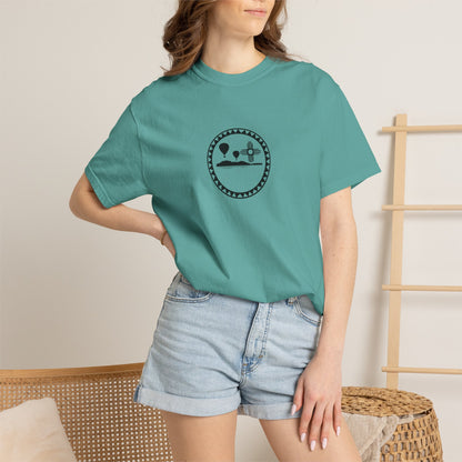 Albuquerque Indigenous T-Shirt — Simple Circle Mountain & Tree Tee