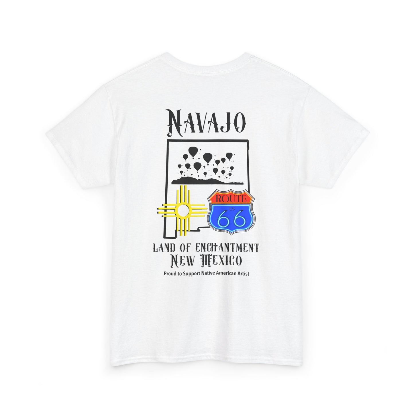 Navajo Route 66 New Mexico Tee — Land of Enchantment Graphic T‑Shirt