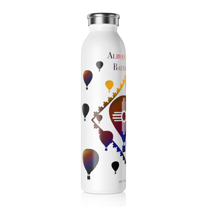 Albuquerque Balloon Fiesta Slim Water Bottle — Hot Air Balloon Design
