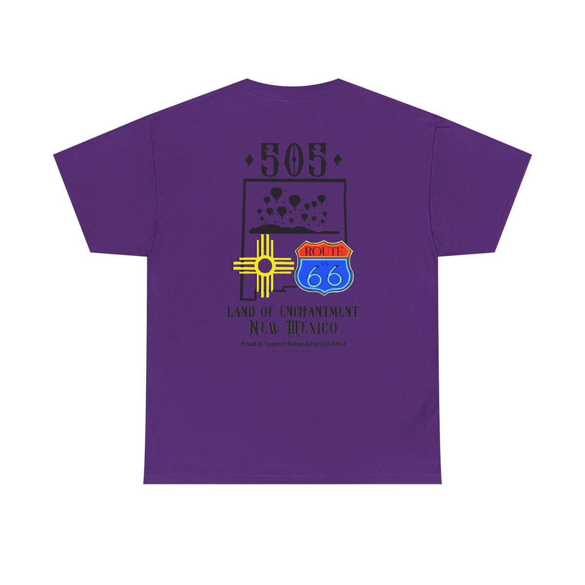 Native New Mexico 505 Route 66 Tee — Land of Enchantment T-Shirt