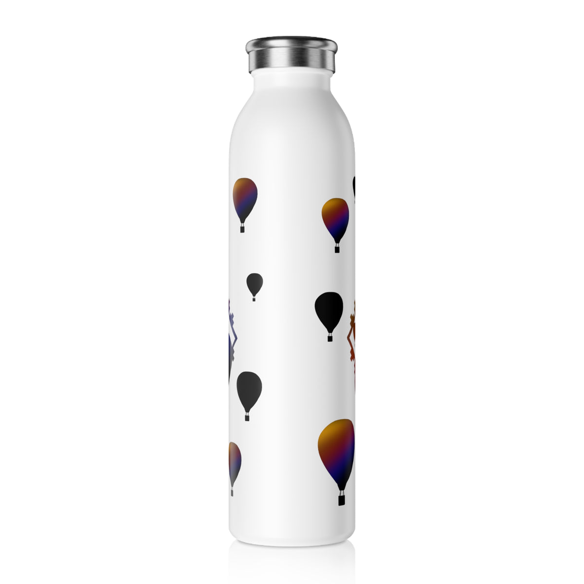 Albuquerque Balloon Fiesta Slim Water Bottle — Hot Air Balloon Design