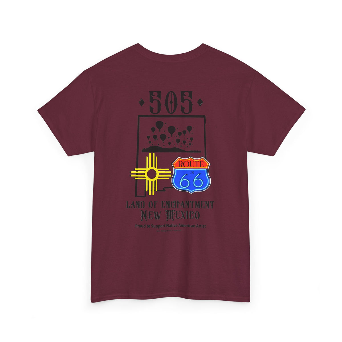 Native New Mexico 505 Route 66 Tee — Land of Enchantment T-Shirt