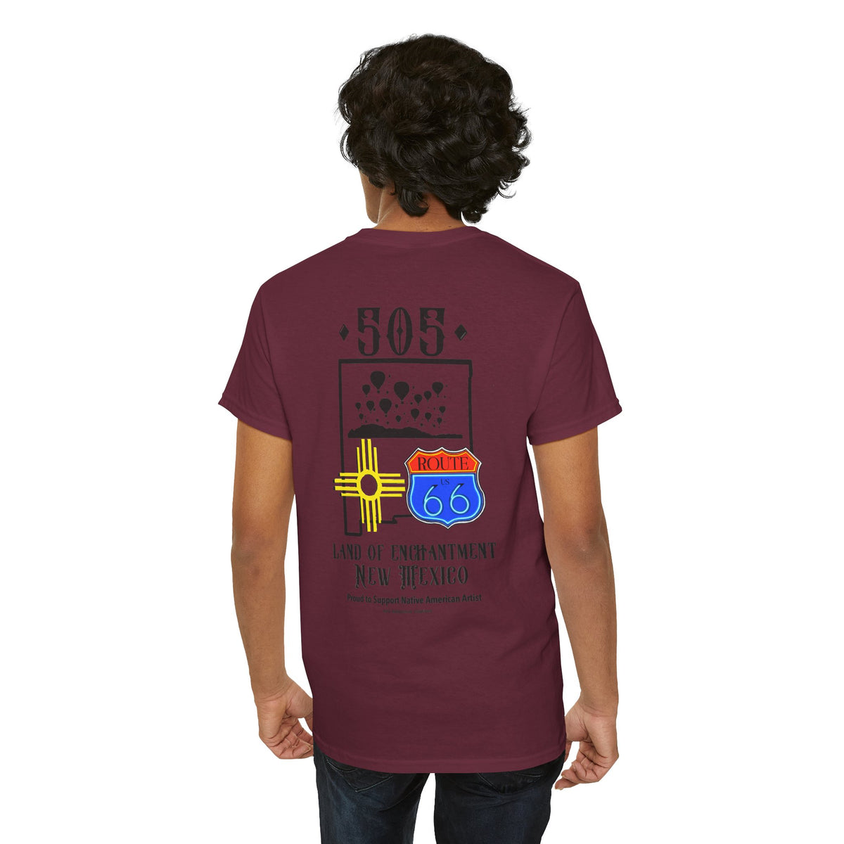 Native New Mexico 505 Route 66 Tee — Land of Enchantment T-Shirt