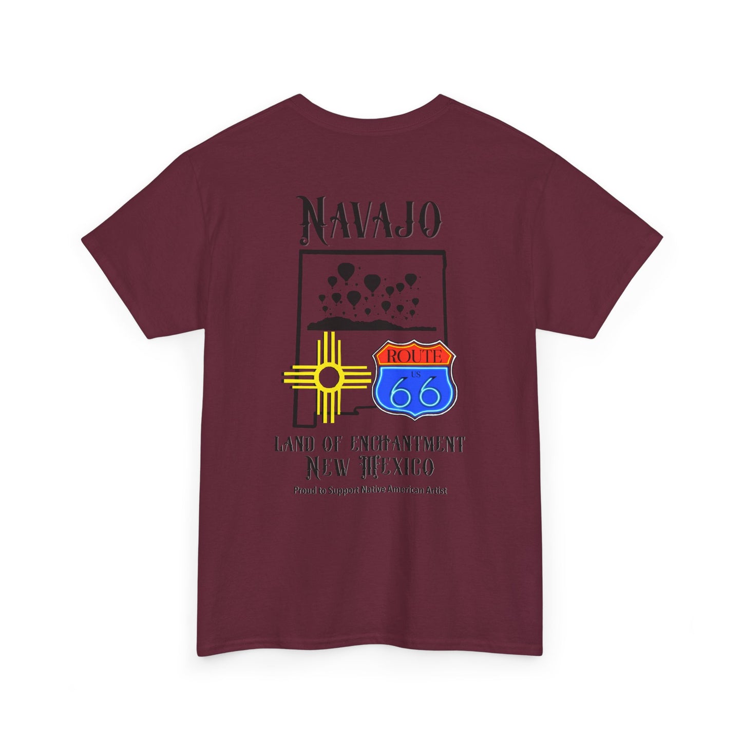 Navajo Route 66 New Mexico Tee — Land of Enchantment Graphic T‑Shirt