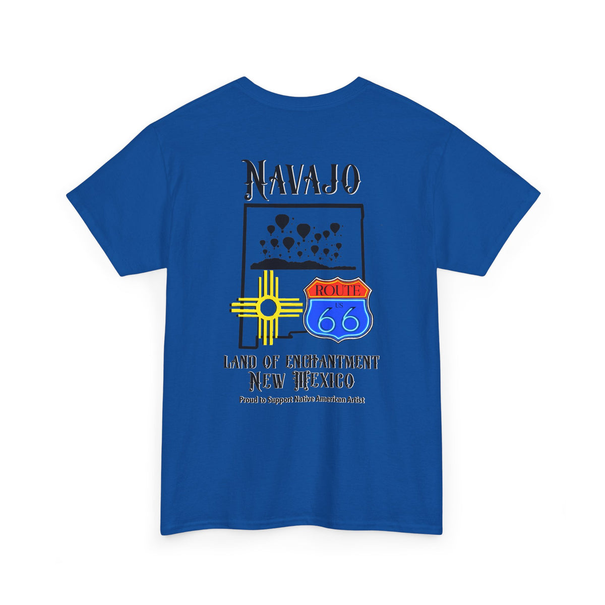 Navajo Route 66 New Mexico Tee — Land of Enchantment Graphic T‑Shirt