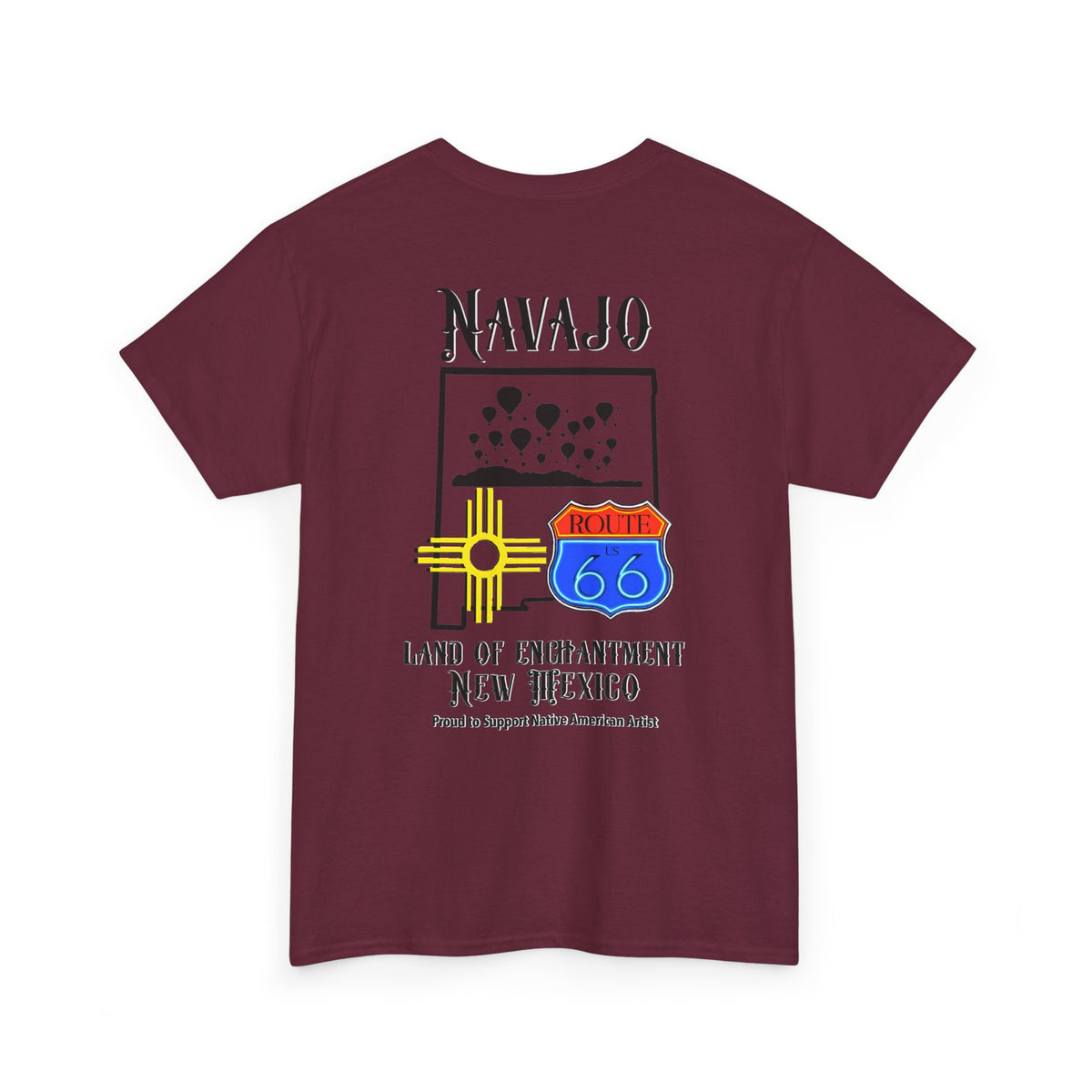 Navajo Route 66 New Mexico Tee — Land of Enchantment Graphic T‑Shirt