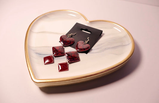 Dark red native valentine’s design