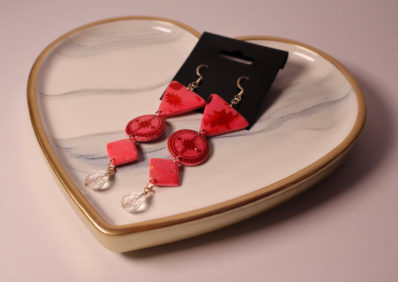 Triangle Valentine’s Native design Earrings
